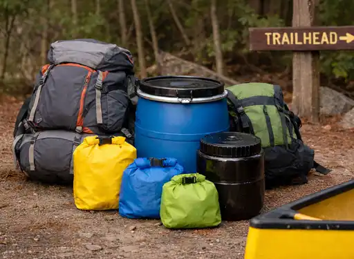 Food bags and barrels for various trip lengths and types of trips